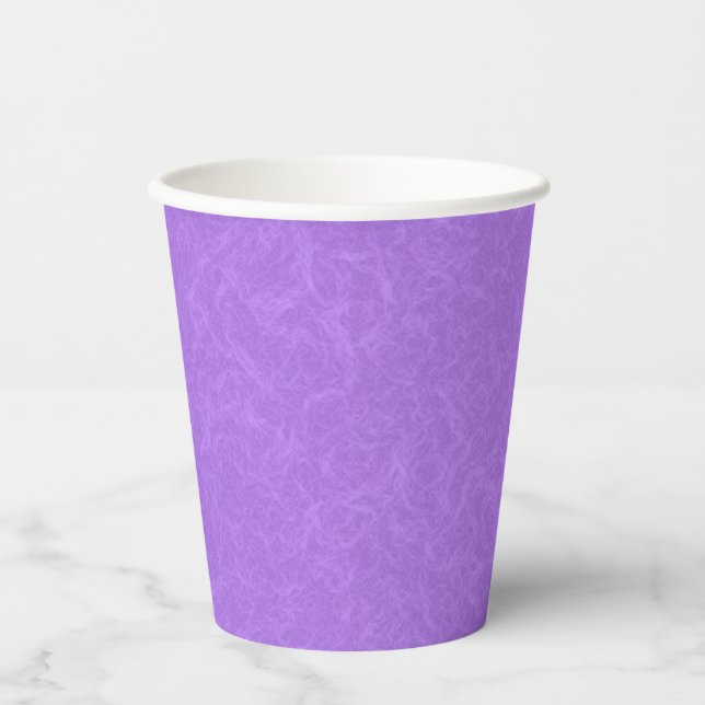 Purple textured surface with swirling pattern paper cups (Front)