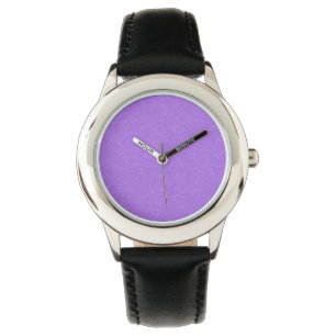 Purple textured surface with swirling pattern watch