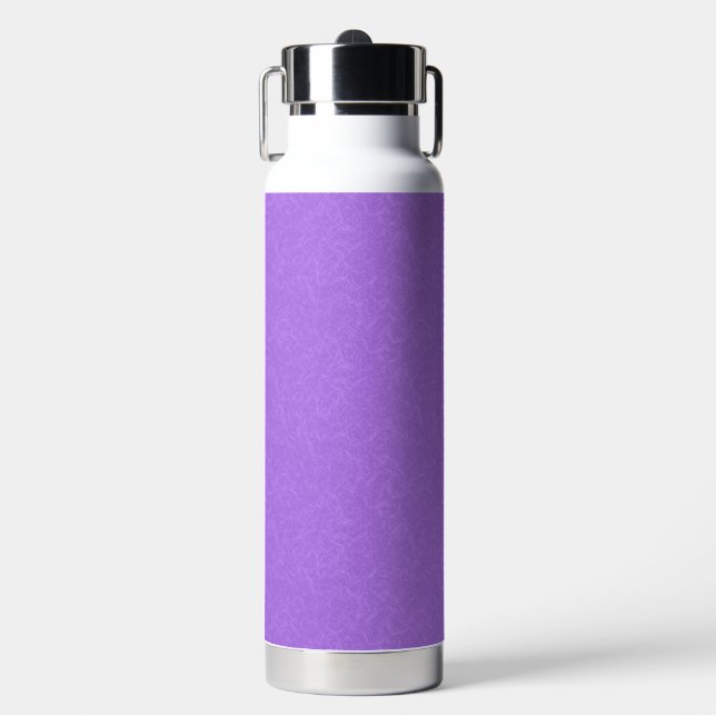 Purple textured surface with swirling pattern water bottle (Front)