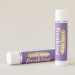 Purple Thank You are Fabulous Personalized Lip Balm