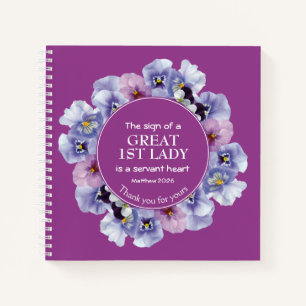 Purple Thank You Pastor 1st Lady Notebook