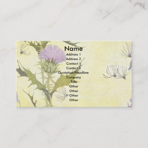Purple Thistle Business Card