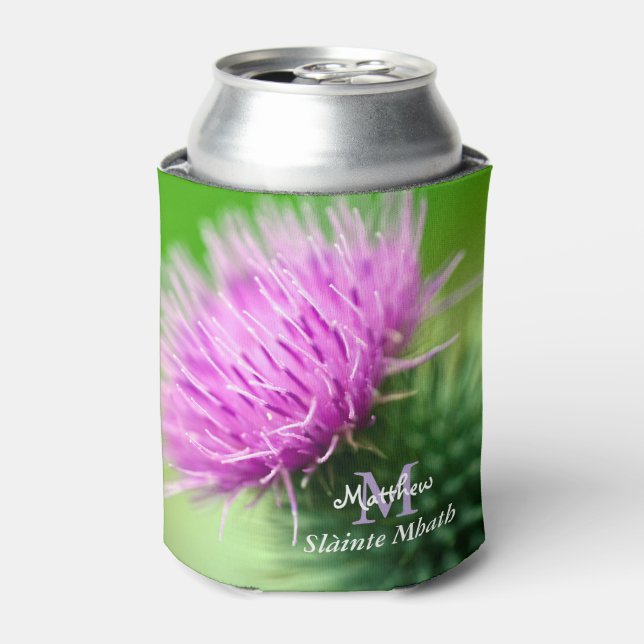 Purple Thistle Can Cooler (Can Front)