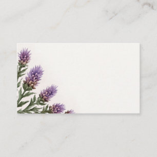 Purple Thistle Watercolour Place Cards
