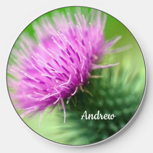 Purple Thistle Wireless Charger
