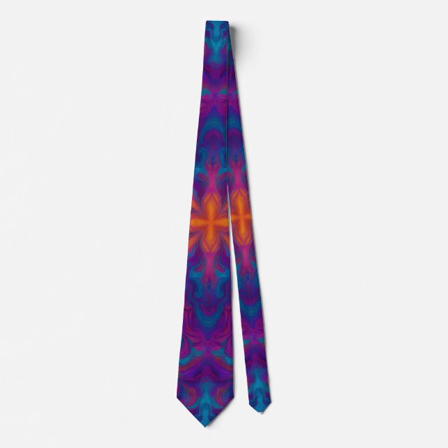 purple tie, blue tie for men, designer tie,  (Front)