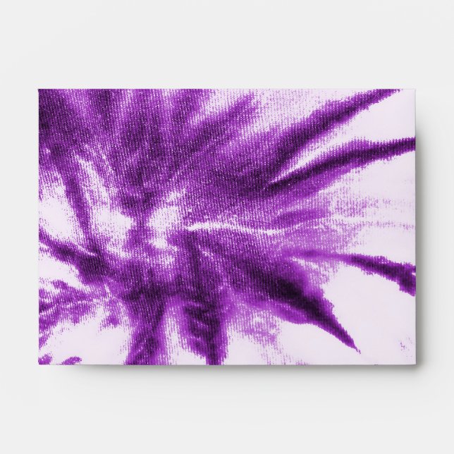 Purple Tie Dye Pattern A6 Envelope (Front)