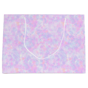 Purple Tie Dye Pattern Large Gift Bag