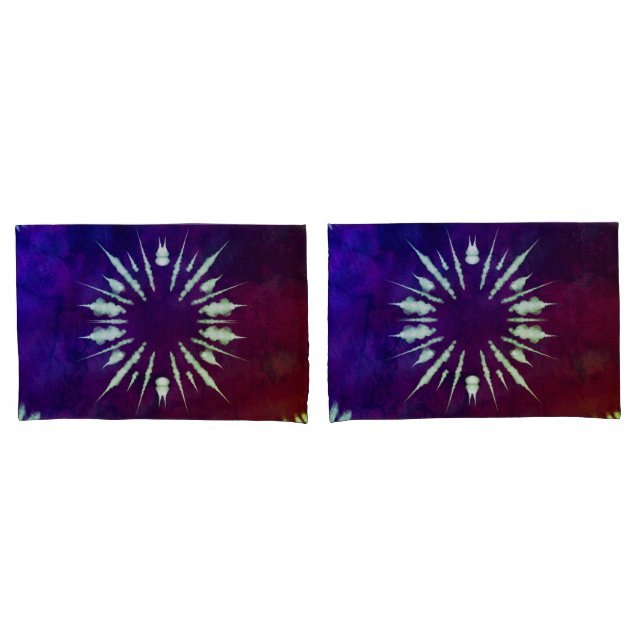 Purple Tie Dye Pillowcase (Front-Set)