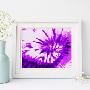 Purple Tie Dye Poster