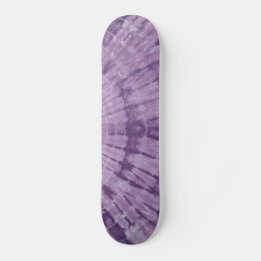 Purple Tie Dye Skateboard Deck