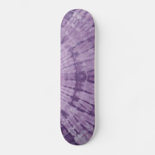 Purple Tie Dye Skateboard Deck (Front)
