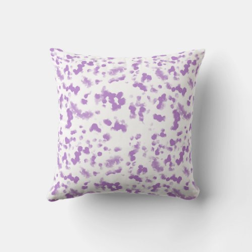 Purple Tie Dye Throw Pillow