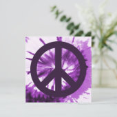 Purple Tie-Dye with Peace Symbol (Standing Front)