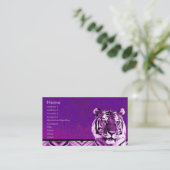 Purple Tiger Business Card (Standing Front)