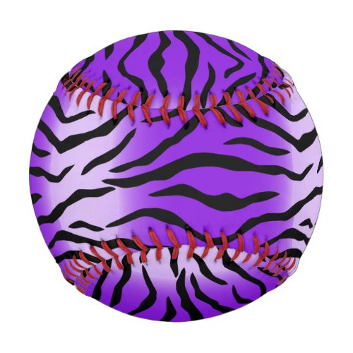 purple tiger print baseball