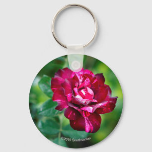 Purple Tiger Rose Keychain