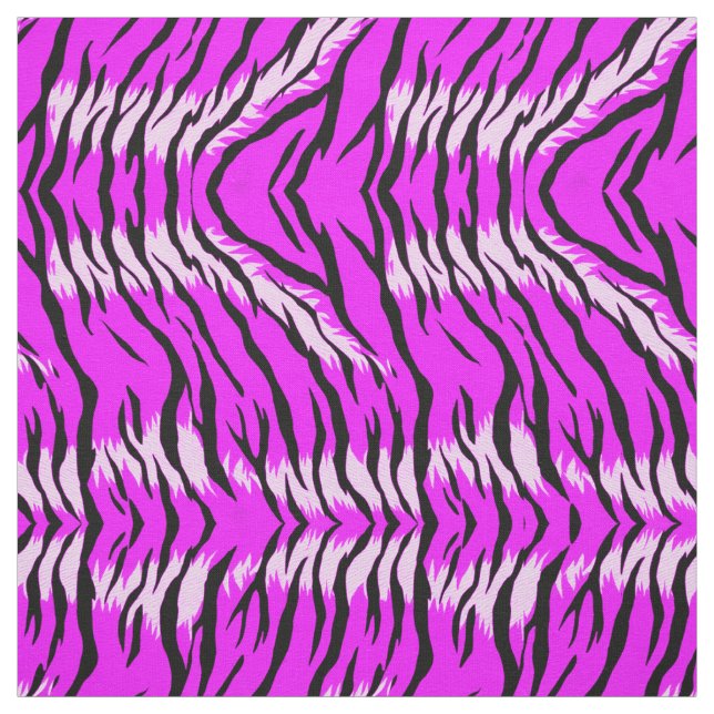 Purple Tiger Skin Pattern Design  Fabric (Swatch)