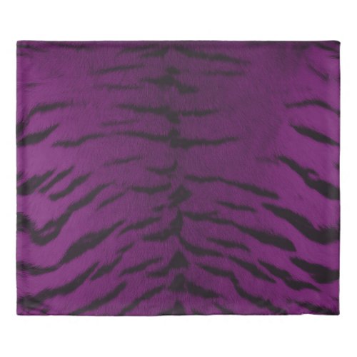 Purple Tiger Skin Print Duvet Cover