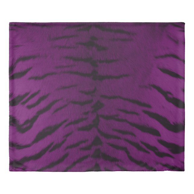 Purple Tiger Skin Print Duvet Cover (Front)