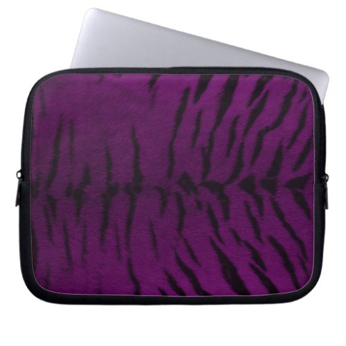 Purple Tiger Skin Print Laptop Sleeve