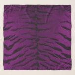 Purple Tiger Skin Print Scarf<br><div class="desc">Dark Purple Tiger Skin Print Chifon Scarf by Gerson Ramos.</div>