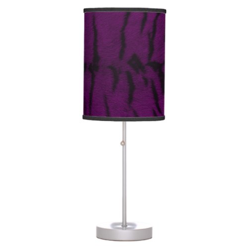Purple Tiger Skin Print Table Lamp
