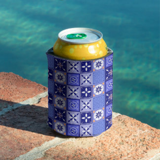 Purple tile pattern can cooler