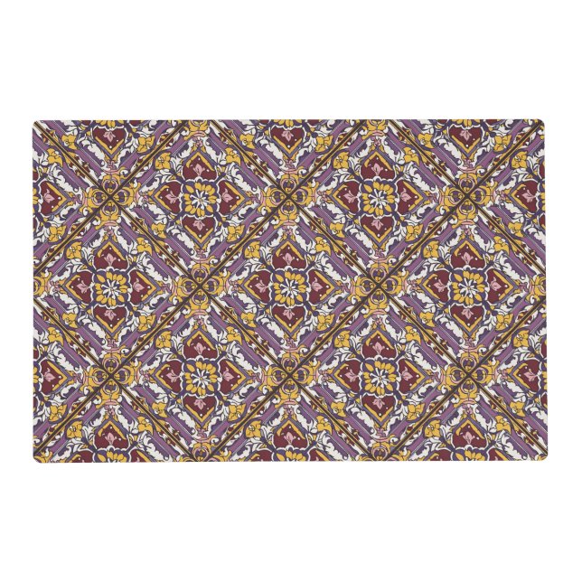 Purple Tile  Placemat (Front)