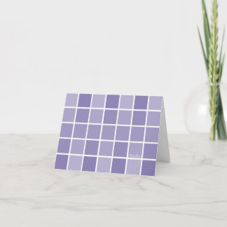 Purple Tile You Card