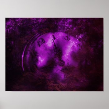 Purple Timeless Poster by GiftStation at Zazzle