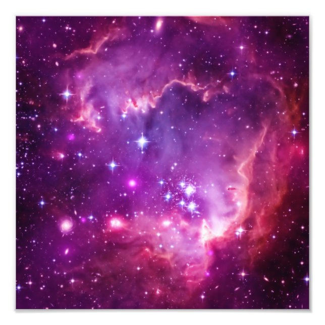 Purple Tinted Small Magellanic Cloud Photo Print (Front)