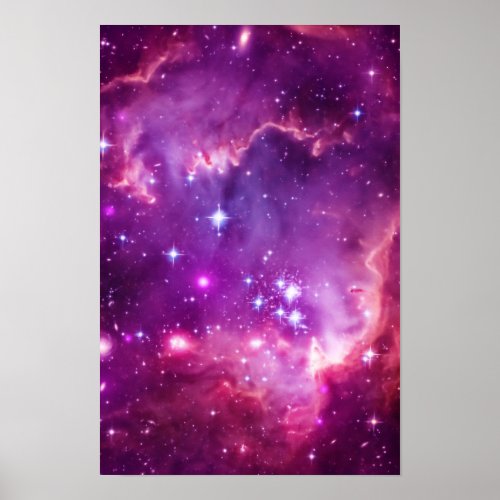 Purple Tinted Small Magellanic Cloud Poster