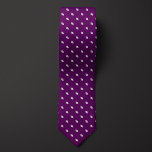 Purple Tiny Footballs Neck Tie<br><div class="desc">Tiny football diagonal pattern adorns this classic purple neck tie,  ideal for a football fan with a conservative style. Be sure to check out our matching socks featuring the same football pattern.</div>