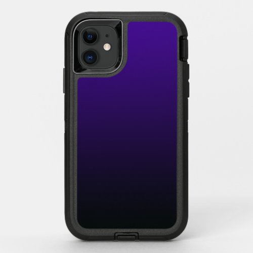 Purple to Back Gradient iPhone 11 Case