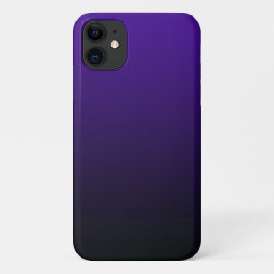 Purple to Black Gradient iPhone Case
