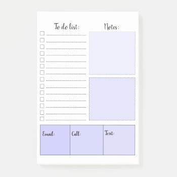 Purple  To Do List Post-it® Notes by aquachild at Zazzle