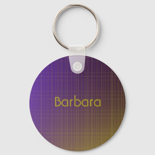 Purple to Gold Pattern Keychain (Front)