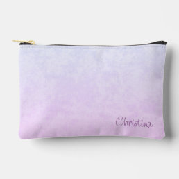 Purple to Pink Ombr&#233; Urban Grunge with Name Accessory Pouch