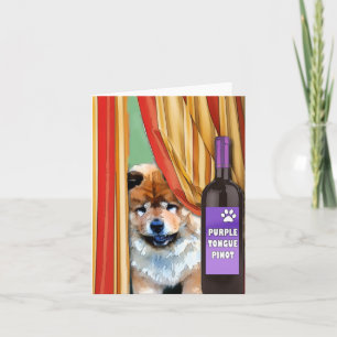 PURPLE TONGUE PINOT by Sandra Miller Card