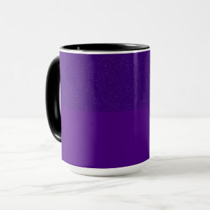 Purple Top-Band Noise Effect Coffee Mug (Custom)