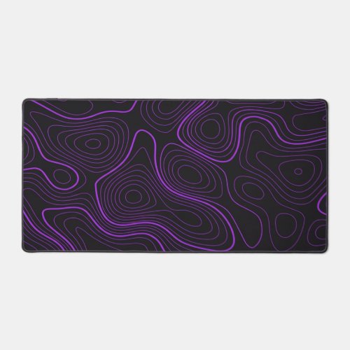 Purple Topographic Desk Mat