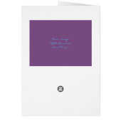 Purple Townhouse greeting card (Back)
