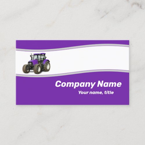 Purple Tractor _ Farm Supply Business Card