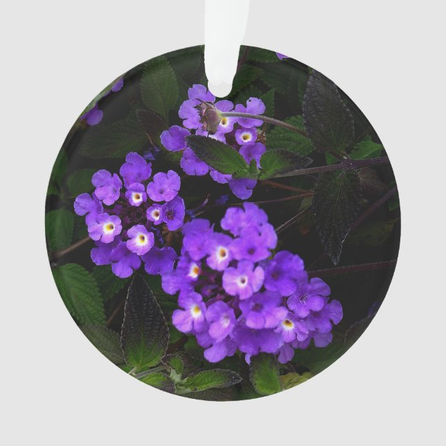 Purple Trailing Lantana #1 Ornament (Front)