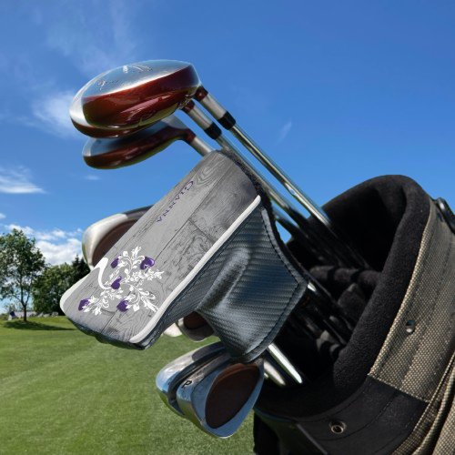 Purple Tree of Hearts Personalized Golf Head Cover