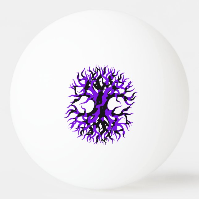 Purple Tree of Life Ping-Pong Ball (Front)