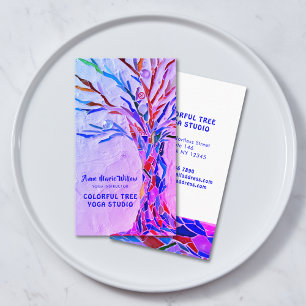Purple Tree Yoga Studio Business Card