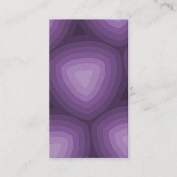Purple Triangles Geometric Design Business Card by geometric_patterns at Zazzle