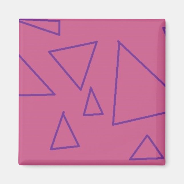 purple triangles magnet (Front)